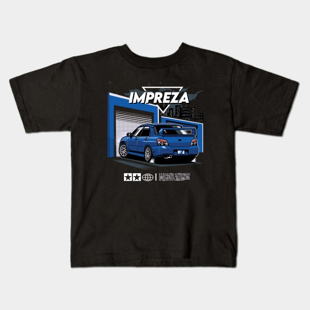 Impreza Kids T-Shirt by JDMAPEX